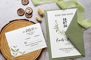 Minimalist Greenery Wedding Suite, an Invitation Template by BlueRobinDesignShop (Thumbnail 4 of 5)