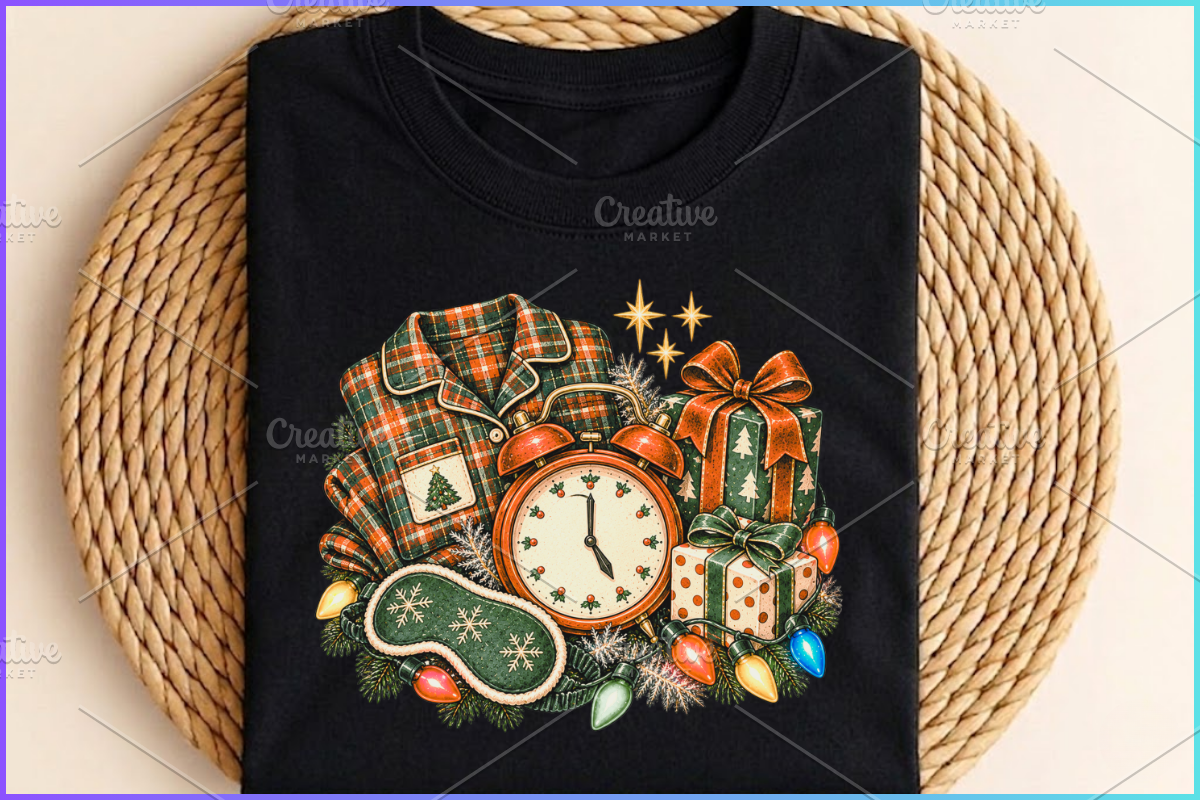 Nostalgic Christmas Clipart Bundle, a Seasonal Illustration by Ink Gallery (Photo 8 of 10)