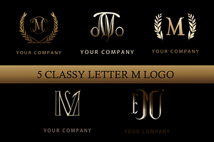5 Classy Letter M Logo