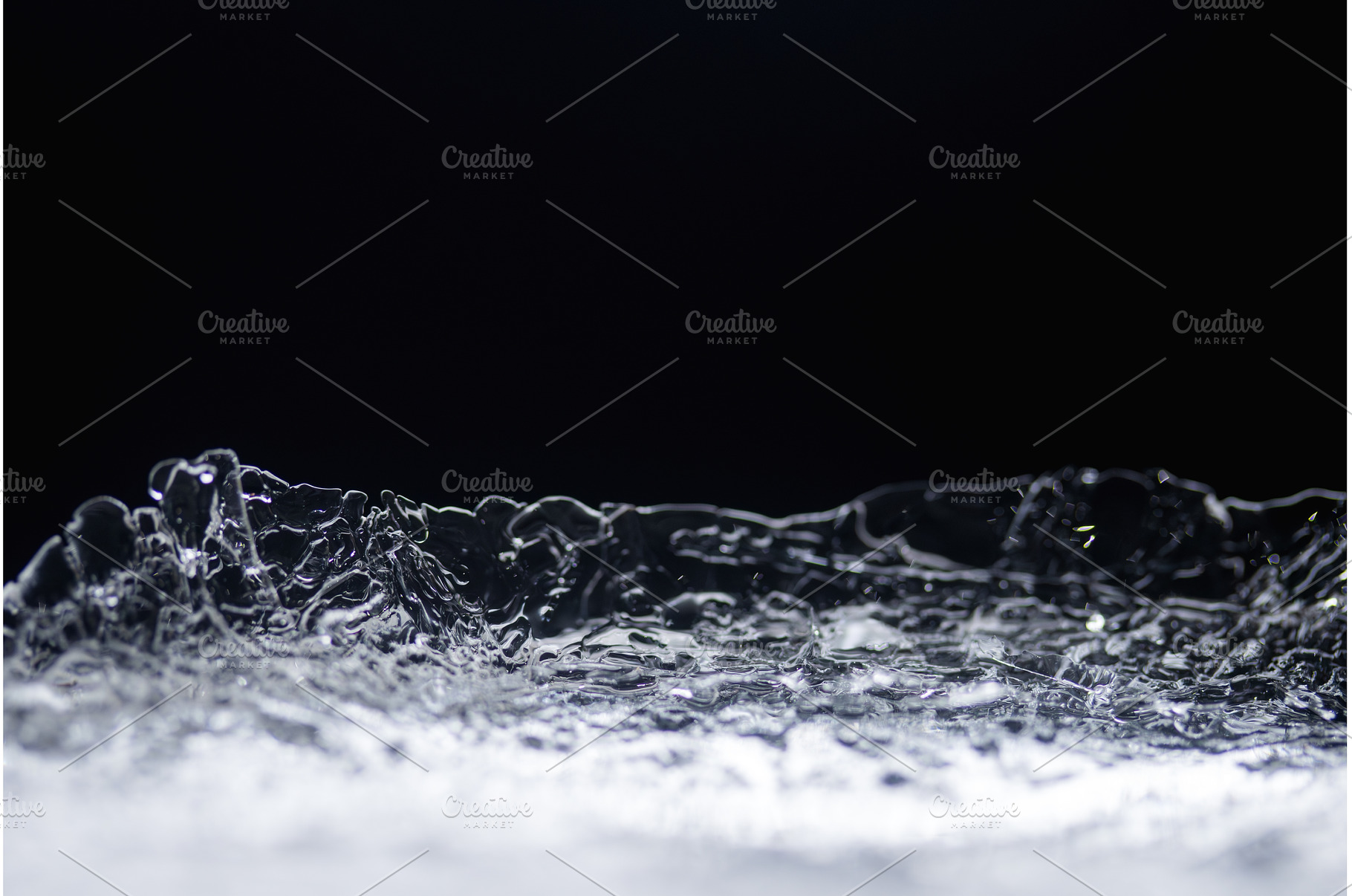 Beautiful natural ice patterns with, a Nature Photo by Pakosta