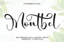 Montbel | Script Font