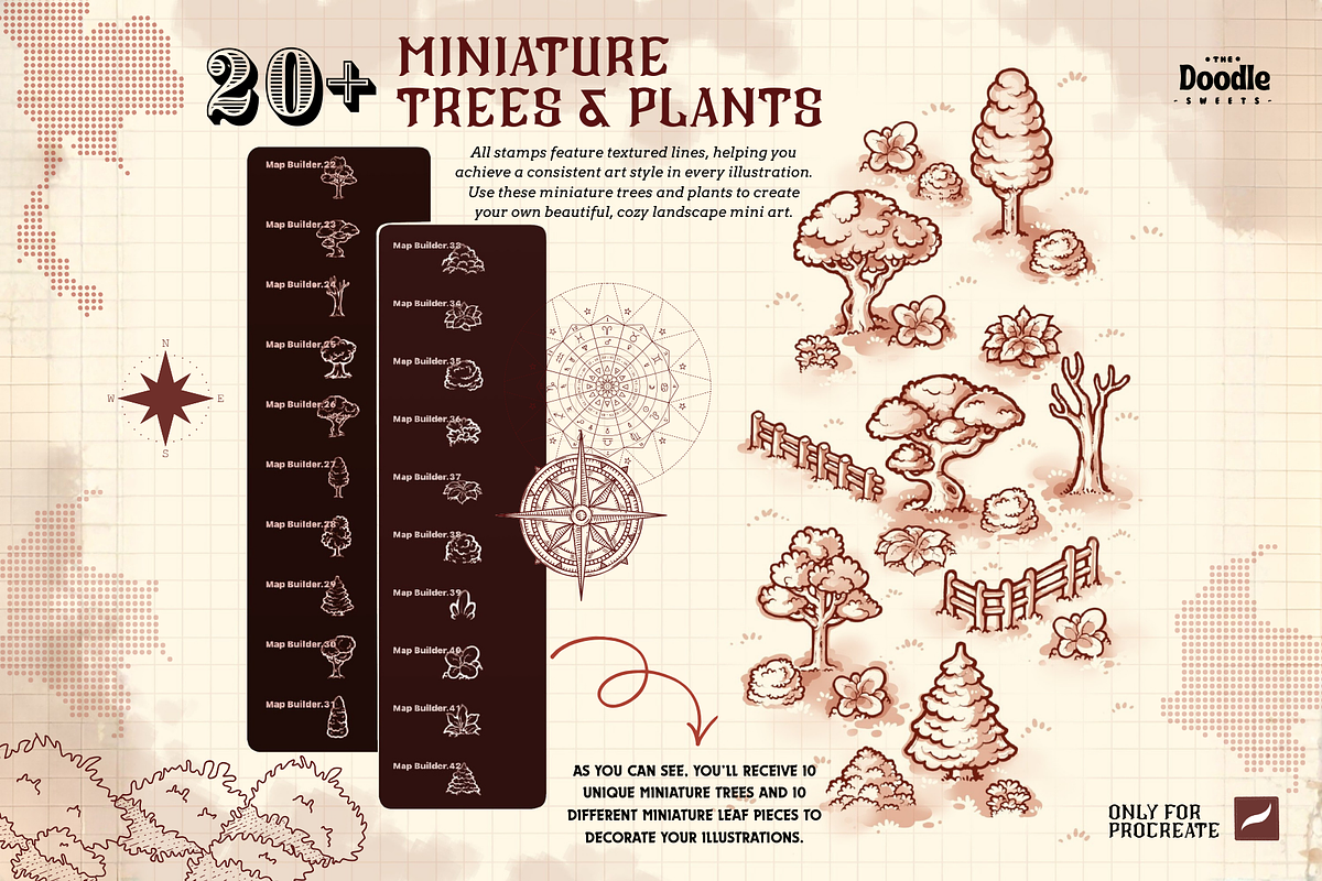 Miniature Builder Stamp Brushes, a Brush Add-On by TheDoodleSweets (Photo 3 of 6)