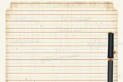 Vintage Lined Writing Paper, a Pattern Graphic by Printable Treasure (Thumbnail 4 of 10)