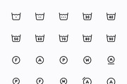 Laundry Symbols, Washing Line icons, an Outline Icon by Myicons (Thumbnail 3 of 5)