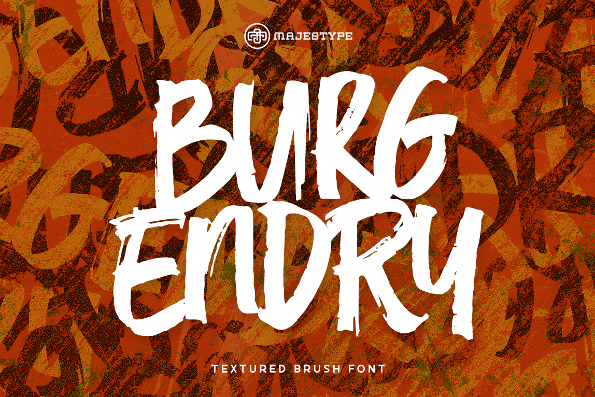 Burgendry - Brush Graffiti Font, a Script Font by dexsarharryfonts (Photo 1 of 9)