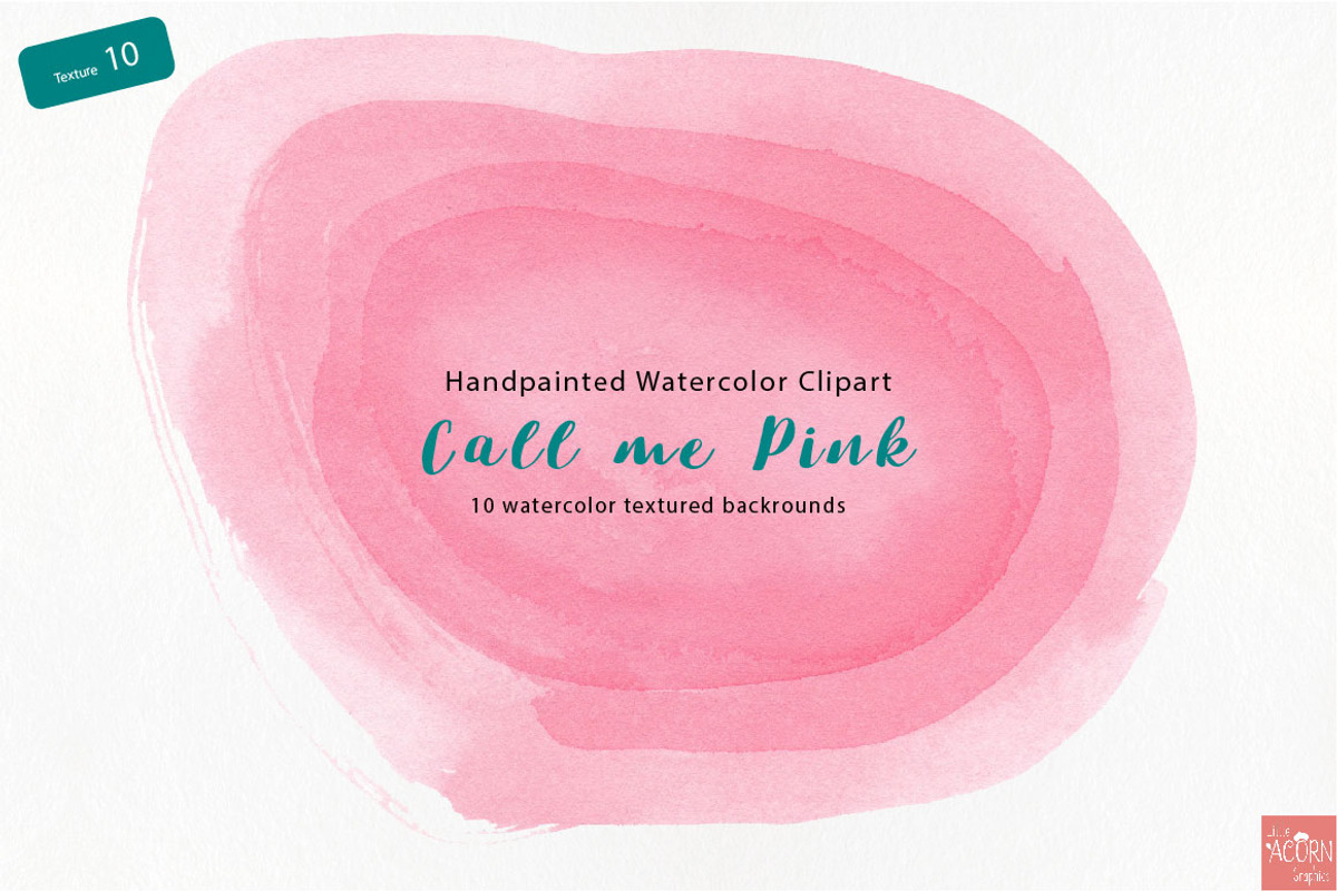 Watercolor background Call me Pink, a Texture Graphic by LittleAcornGraphics (Photo 12 of 13)
