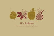 It's Autumn - fruits and foliage, a Seasonal Illustration by Annakniaz (Thumbnail 1 of 15)