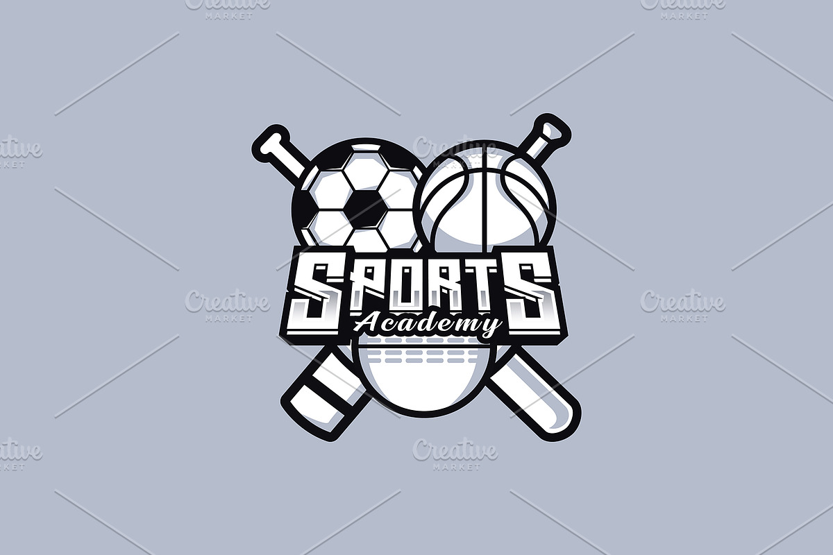 Sports Academy Mascot Logo Template, a Branding & Logo Template by HasnainGFX (Photo 2 of 3)