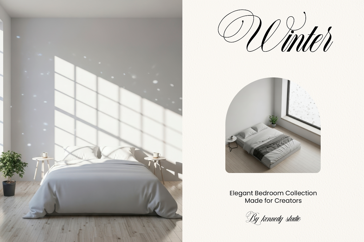 Ultimate Winter Bed Scene 1000 JPG, a Household Mockup by KennedyStudio (Photo 11 of 15)