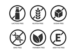 Set of product icons