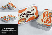Aluminum Food Containers Mockup, a Cups & Container Mockup by Pitchlook.Studio (Thumbnail 1 of 4)
