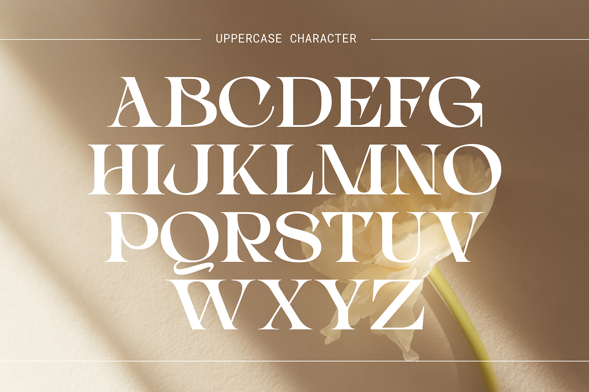 Choga - Modern Luxury Logo Font, a Serif Font by Nirmana Visual (Photo 3 of 15)