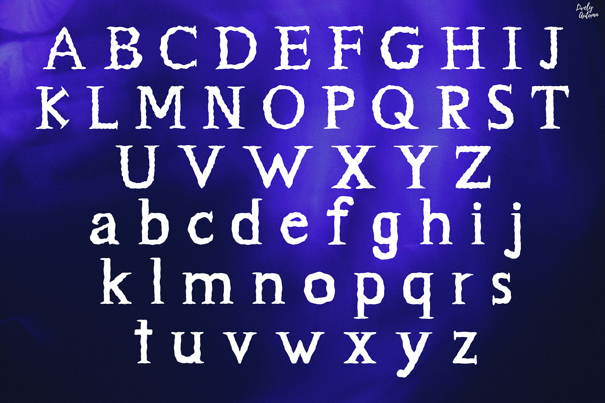Ghostly | Halloween serif font, a Serif Font by LivelyAutumn11.11 (Photo 2 of 5)