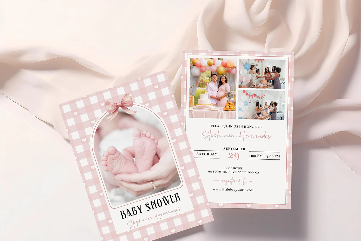 Baby Shower Invite Template Photo, an Invitation Template by LucaTheme (Photo 1 of 6)