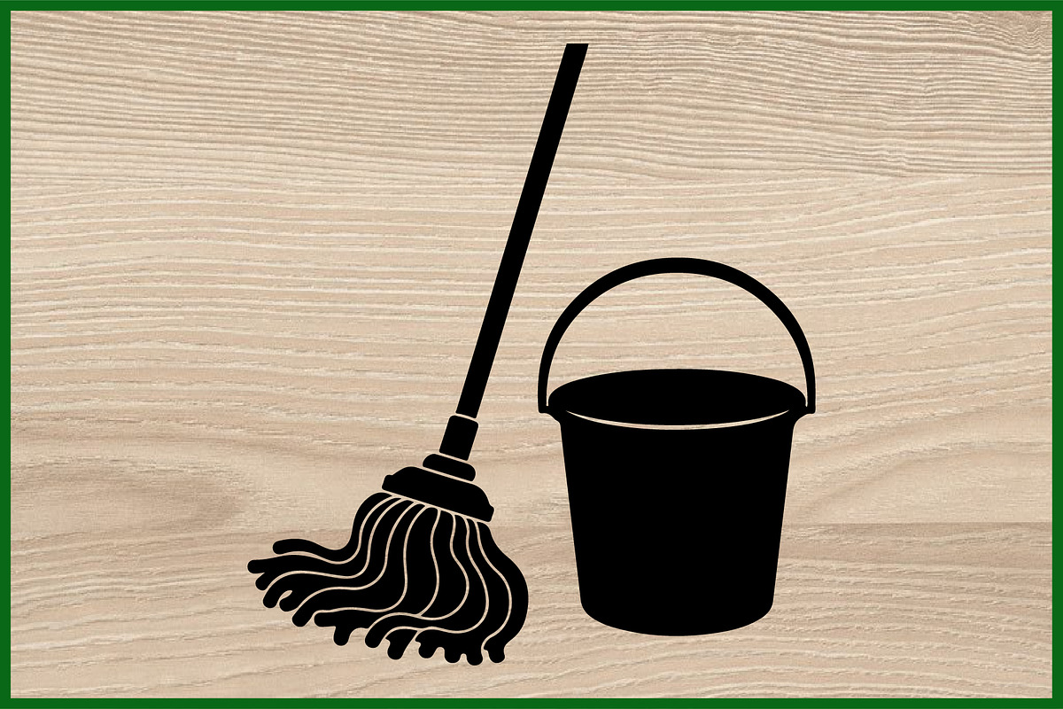 12 Cleaning Tool Silhouette Set, an Illustration by BIPLOB EXPERT (Photo 3 of 4)