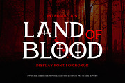 Land Of Blood - Horror Movie Font, a Serif Font by twinstd (Thumbnail 1 of 9)