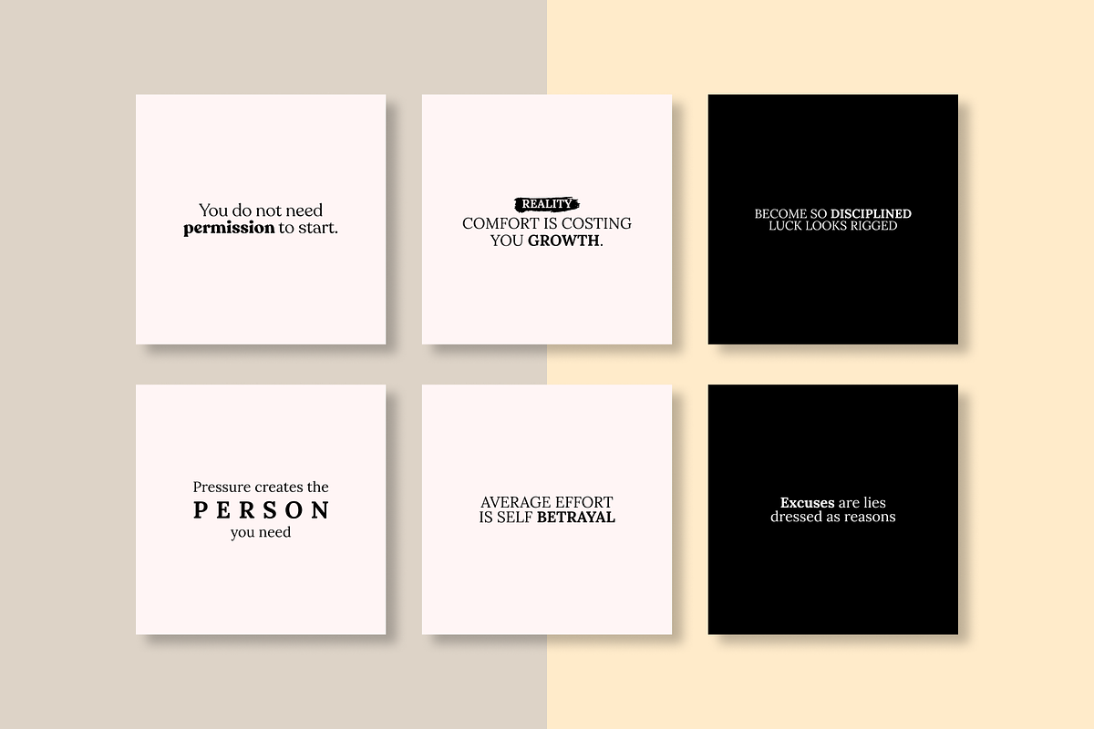 POSITIVE 50 INSTAGRAM POST TEMPLATE, a Social Media Template by RB Boutique (Photo 9 of 10)