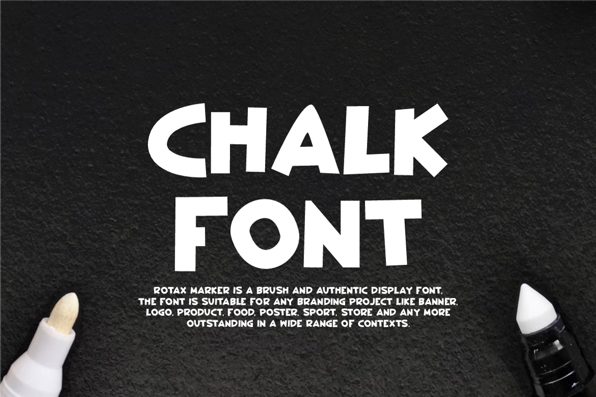 Rotax Marker - Comic & Chalk Font, a Handwritten Font by QR Design Studio (Photo 3 of 6)