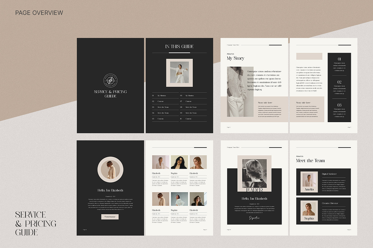 Services & Pricing Guide | CANVA, a Brochure Template by KreateTribe (Photo 12 of 13)