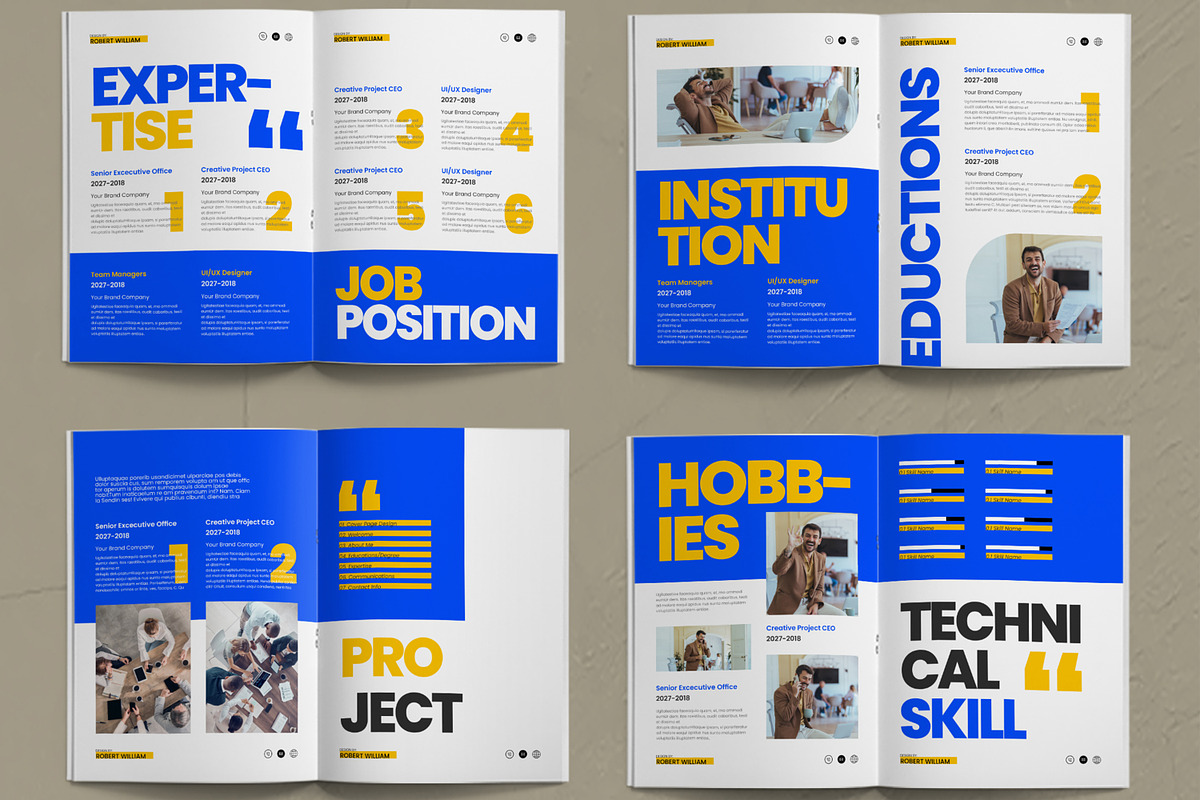 Resume Booklet and CV Portfolio, a Resume Template by ContestDesign (Photo 3 of 3)