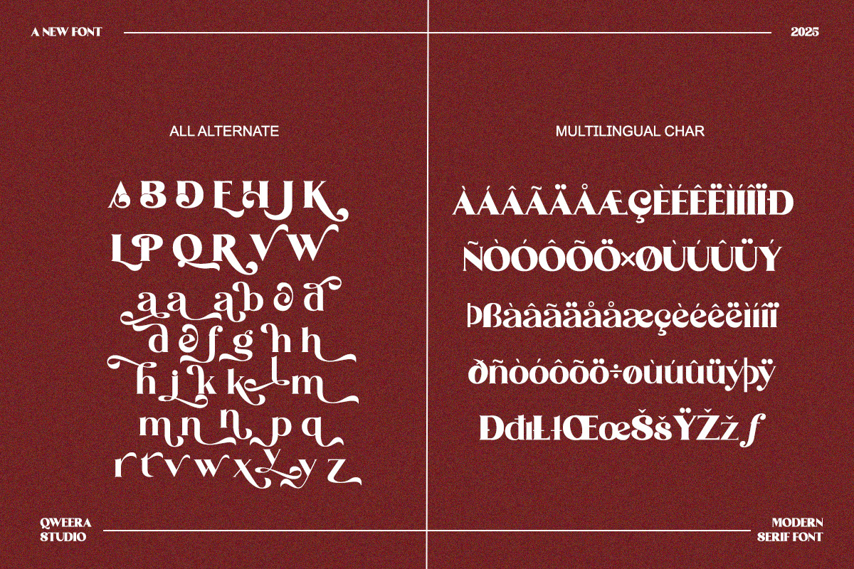 Hogie Angelo – Elegant Classic Serif, a Serif Font by Qweera Studio (Photo 11 of 12)