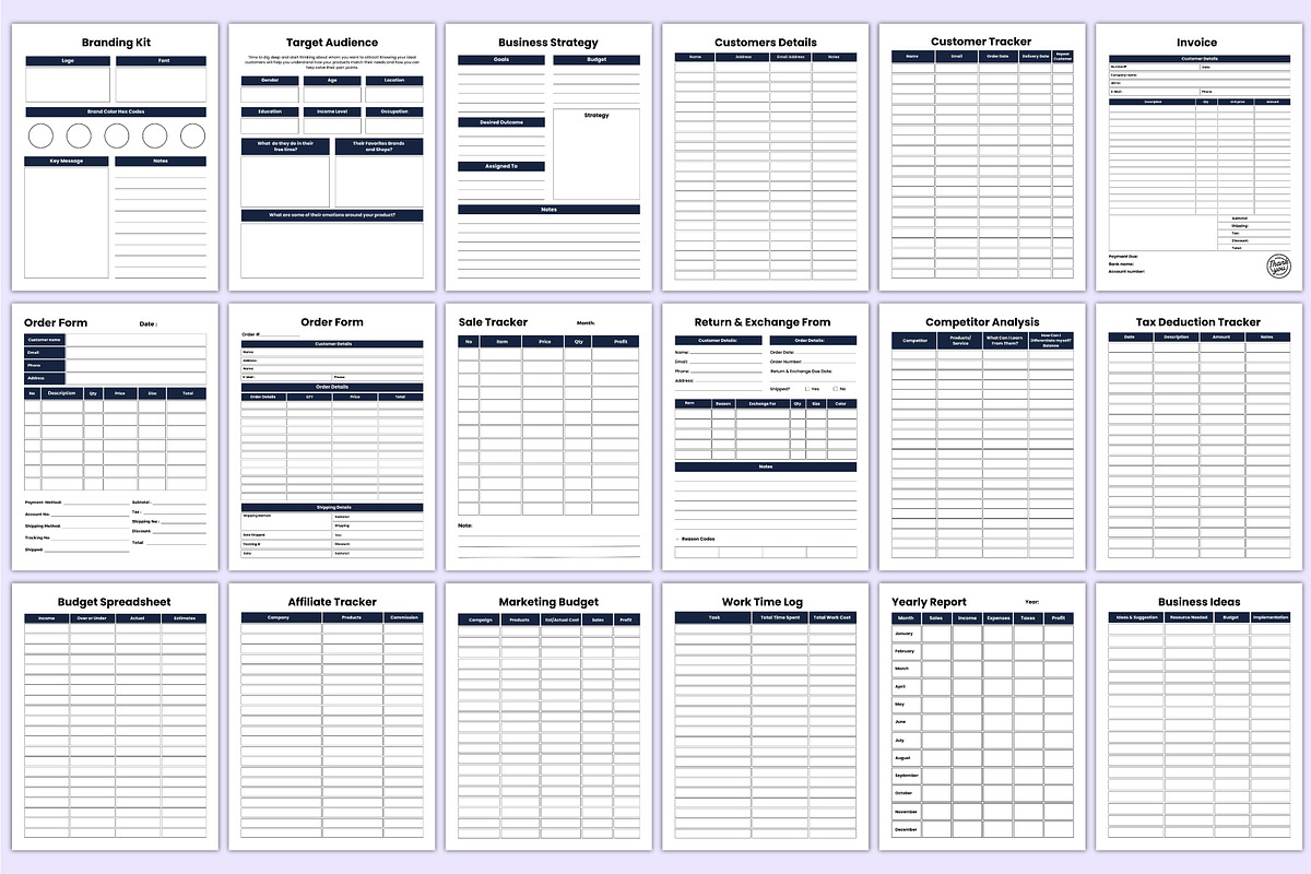 2025-26 Small Business Planner Canva, a Stationery Template by Mustafiz (Photo 4 of 6)