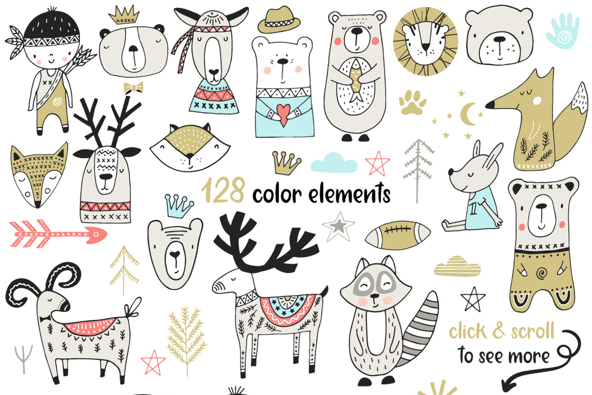 Scandinavian for BOY, an Animal Illustration by Oksana Stepova (Photo 3 of 16)