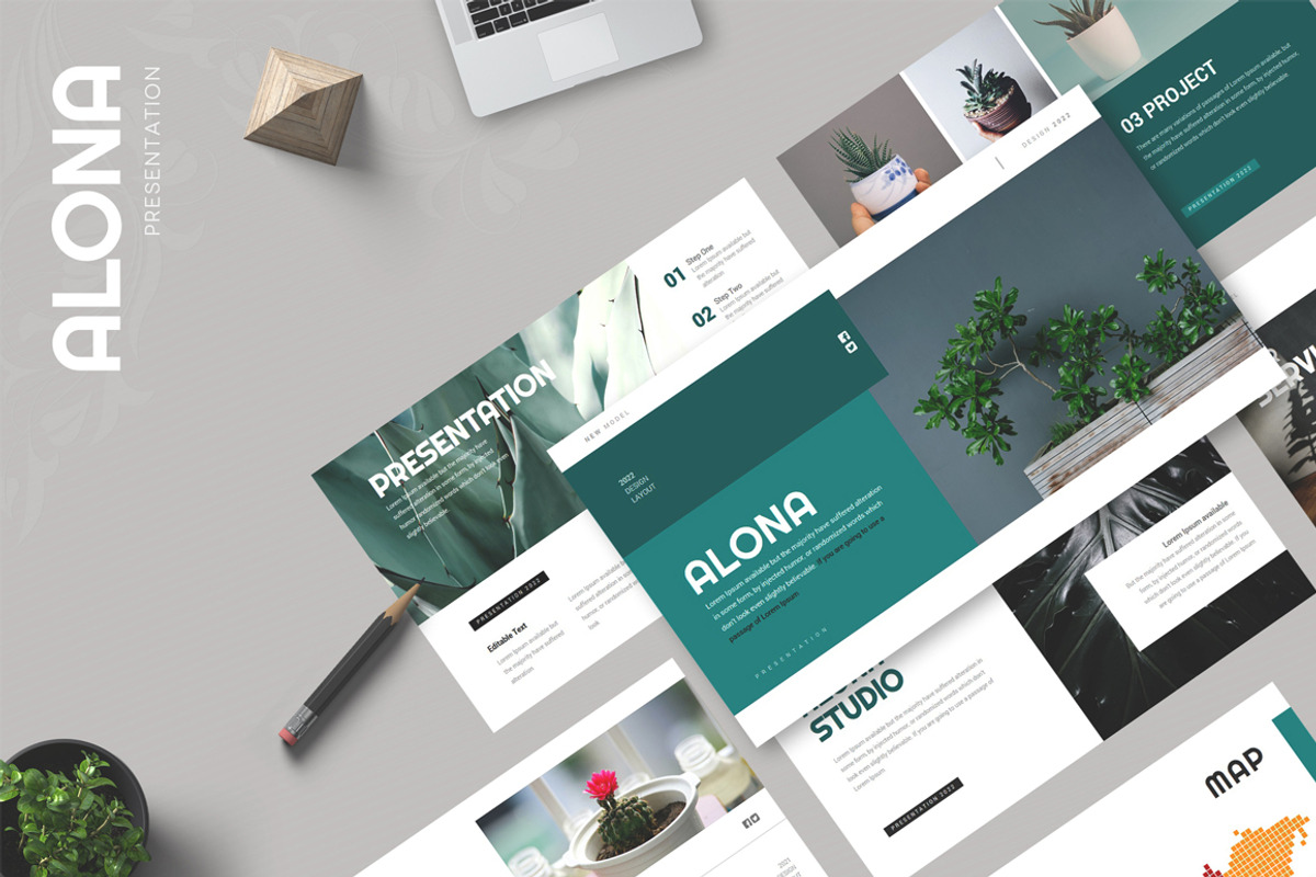 Alona Powerpoint Template, a Presentation Template by Dedijuniadi (Photo 1 of 5)