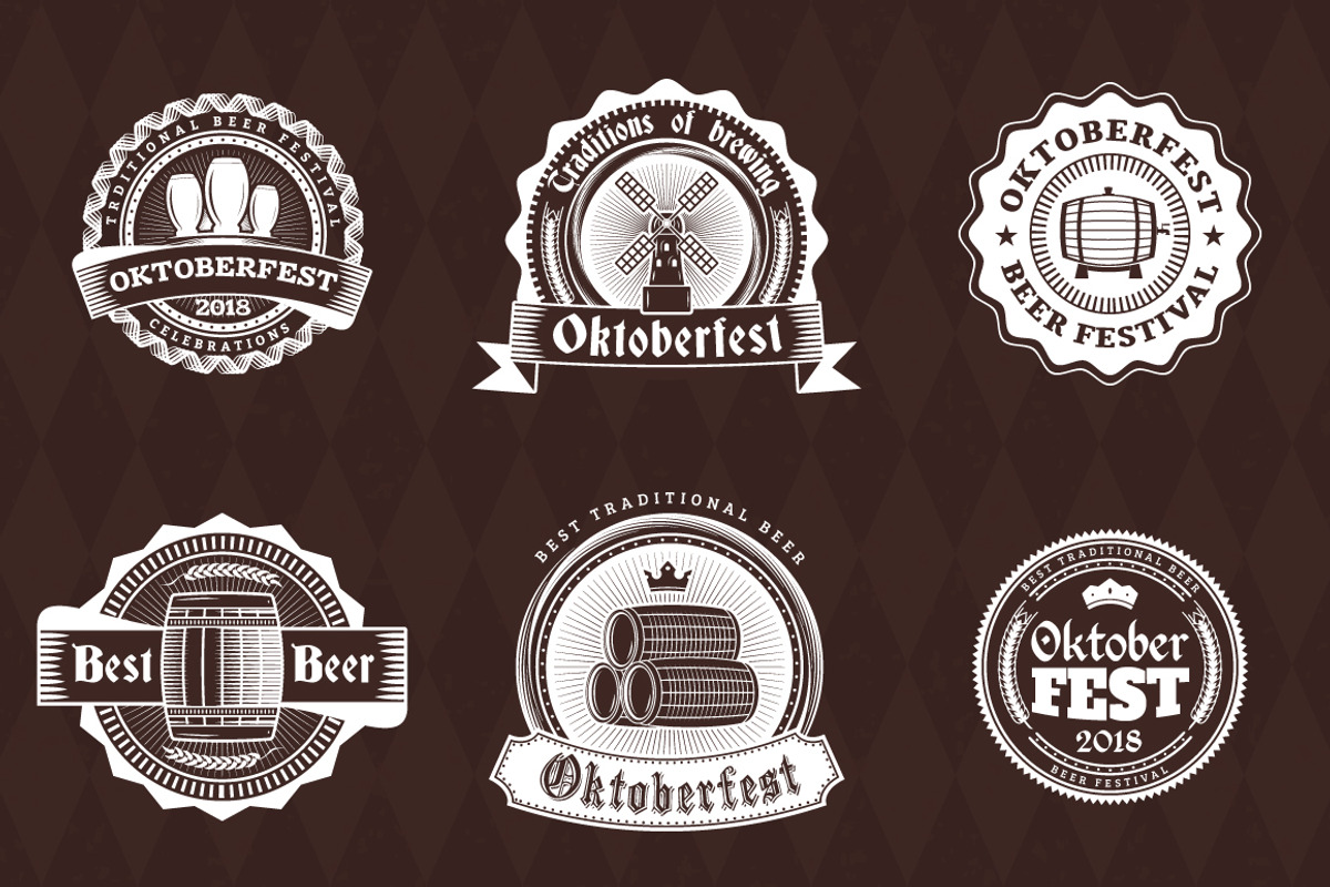 Set of Oktoberfest Badges, a Branding & Logo Template by AntartStock (Photo 3 of 3)