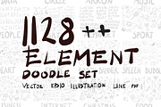 1128++ element doodle, a Graphic by TKDoodle (Thumbnail 1 of 24)