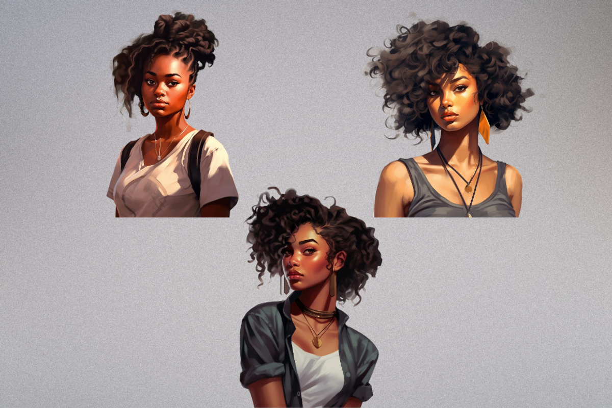 African American Modern Girl, a Person Illustration by Mash Mash Stickers (Photo 8 of 8)