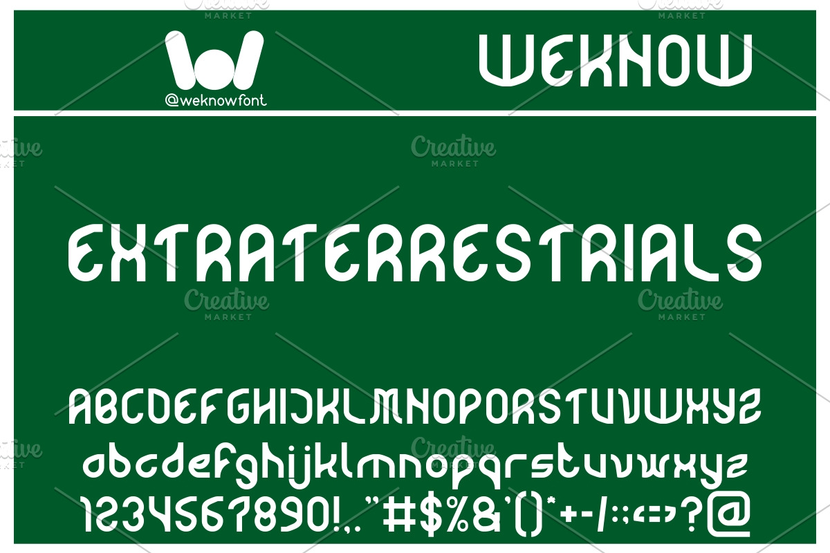 Alien font, a Font by weknow (Photo 2 of 3)