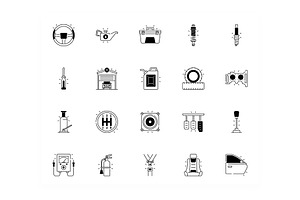 Car Garage Icons