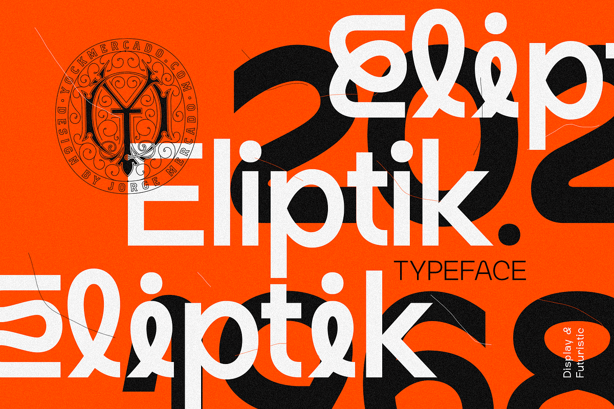 Eliptik Futuristic Sans, a Sans Serif Font by YockMercado (Photo 1 of 6)