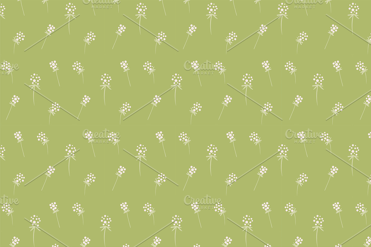 Soft Brush Floral Patterns Set, a Pattern Graphic by Lyolya Profitrolya (Photo 4 of 11)