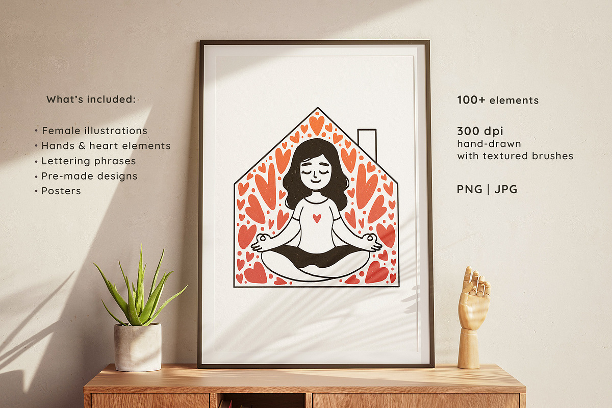 Self Love Feminine Collection, a Person Illustration by Greywitch_Lola (Photo 2 of 12)