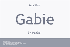 Gabie Sans Serif Font