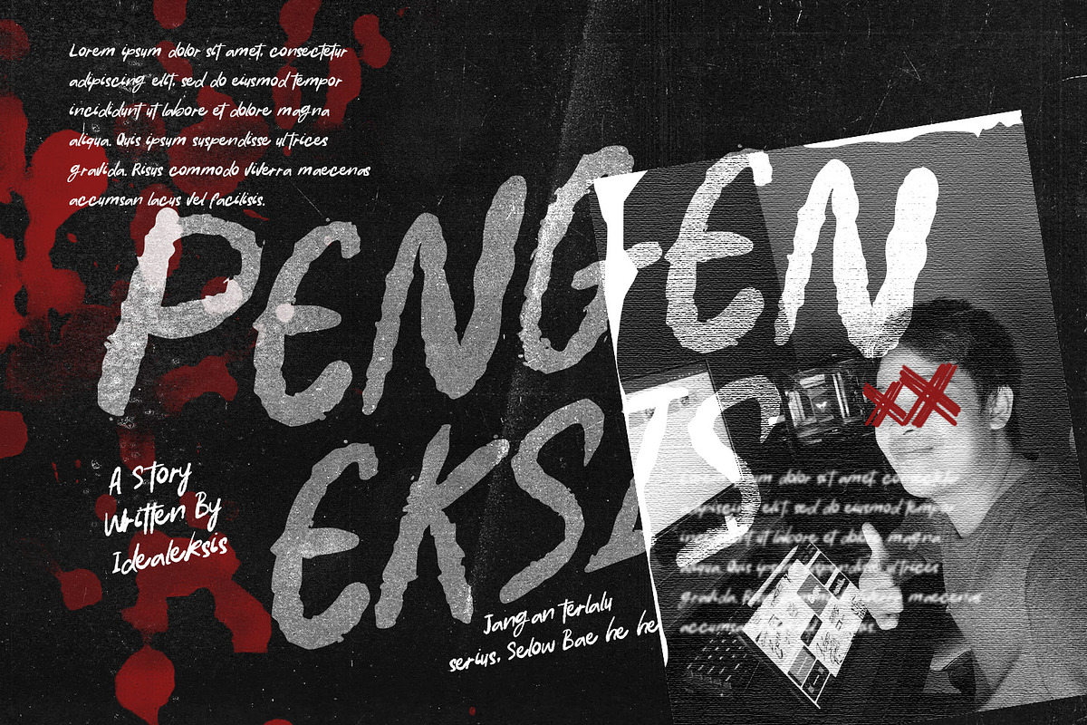 Batang Tebo, a Handwritten Font by Ideal Eksis (Photo 7 of 8)