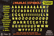Wolf Manchu - Layered Horror Font, a Font by Remedy667 (Thumbnail 4 of 7)