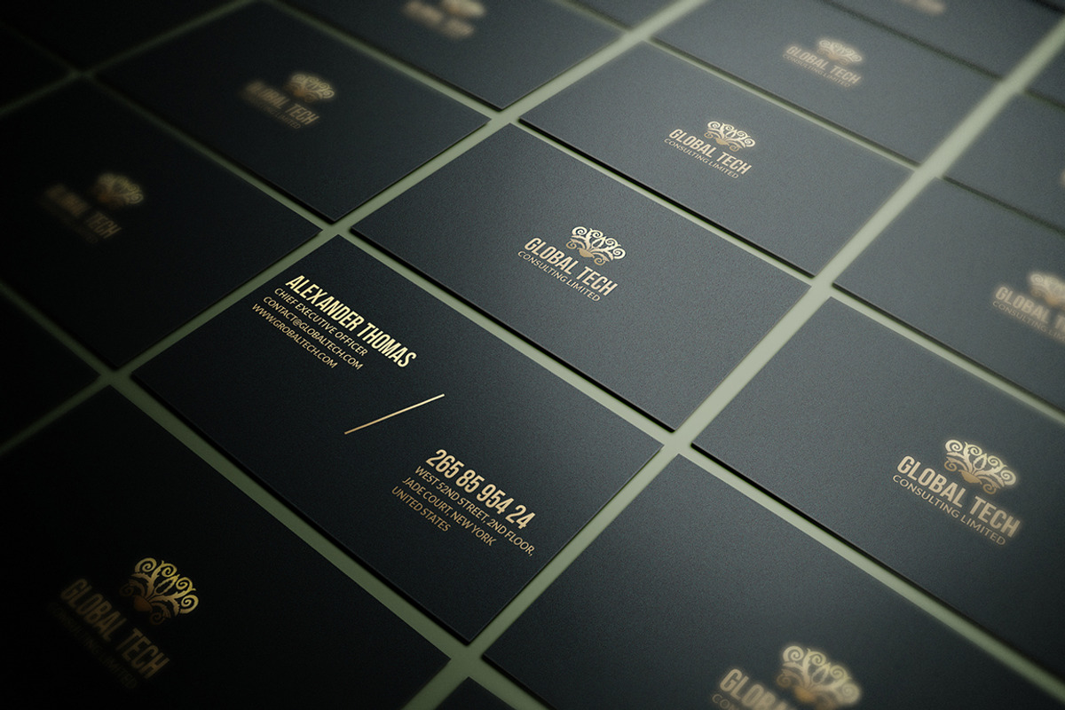 Elegant Gold Business Card, a Business Card Template by Marvel (Photo 3 of 5)
