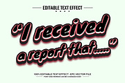 Received report editable text effect, a Layer Style Add-On by nicemorning (Thumbnail 1 of 3)