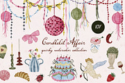 Quirky Watercolor Wedding Icons Set, a Decorative Illustration by Madiwaso (Thumbnail 1 of 9)