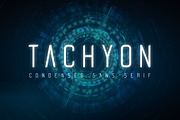 Tachyon Font - Condensed Sans Serif, a Sans Serif Font by ARTE MIGUEL (Thumbnail 1 of 7)