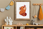 Kawaii Red Panda. T-Shirt, PNG, SVG., an Animal Illustration by KENO Mascots (Thumbnail 7 of 8)