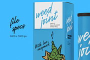 Weed Joint Pre-Roll Packaging Mockup, a Product Mockup by easymock 2 (Thumbnail 2 of 10)