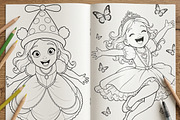 Magical Princess Coloring Book Vol26, a Person Illustration by ikarifq shop (Thumbnail 7 of 7)