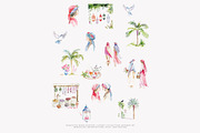 Moroccan decor watercolor clipart, a Decorative Illustration by Patishop Art (Thumbnail 11 of 12)