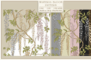 Fresco collection Wisteria bloom, a Wallpaper Graphic by Natalia0307 (Thumbnail 3 of 25)