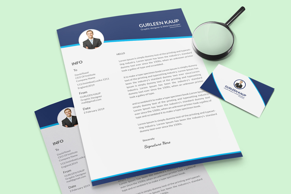 Clean Resume/CV, a Resume Template by designvillage (Photo 4 of 12)