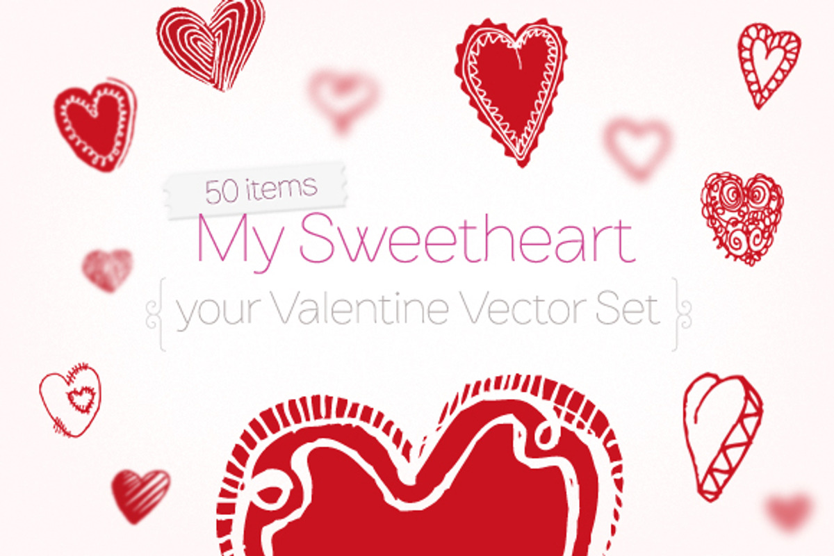 My Sweetheart | Valentine Vector Set